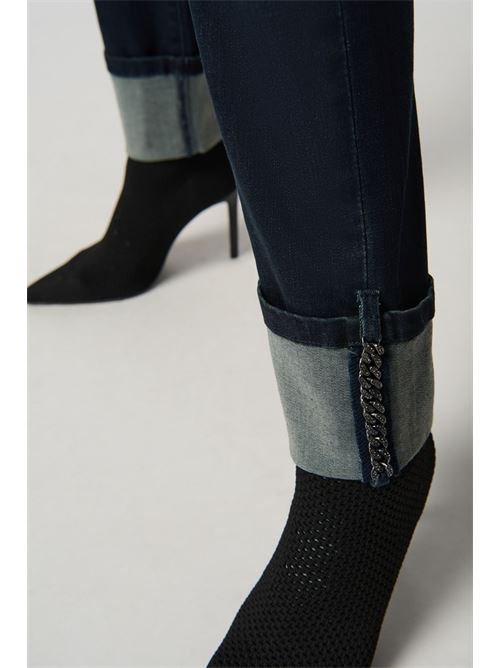 Jeans slim classici con dettaglio a catena sul fondo JOSEPH RIBKOFF | 2349233809Ink